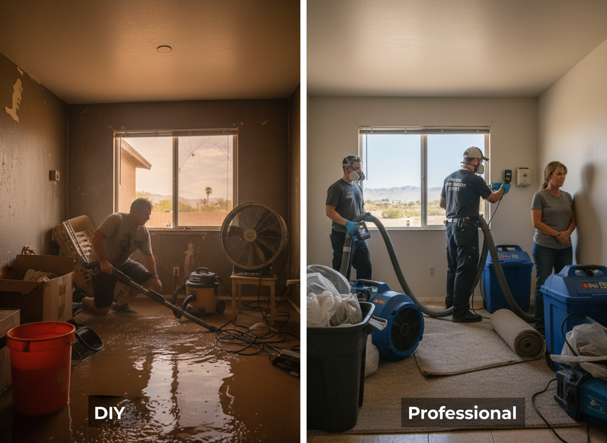 Diy Vs Professional Flood Damage Cleanup For Small Phoenix Properties