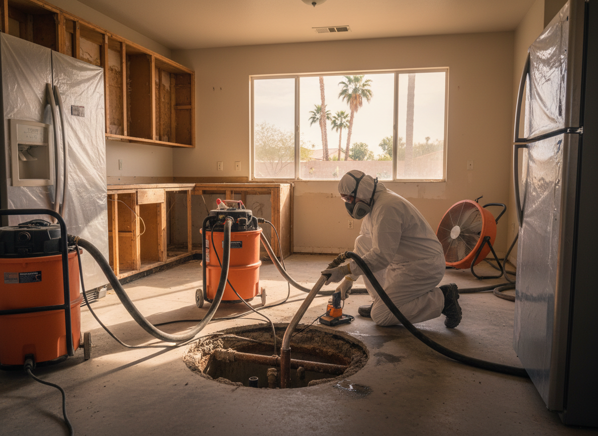 Slab Leak Water Damage Restoration in Phoenix, AZ